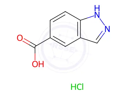 Chemical structure of 5-Carboxyindazole hydrochloride