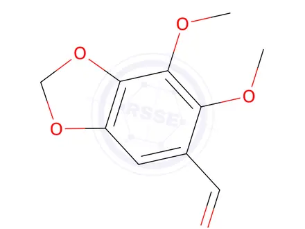 Chemical structure of 6,7-Dimethoxybenzo[d][1,3]dioxole-5-carbaldehyde