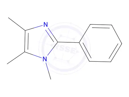 Chemical structure of 1,4,5-triMethyl-2-phenyl-1H-iMidazole