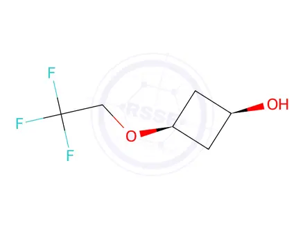 Chemical structure of (1S,3s)-3-(2,2,2-trifluoroethoxy)cyclobutan-1-ol