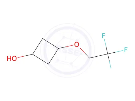 Chemical structure of 3-(2,2,2-Trifluoroethoxy)cyclobutan-1-ol