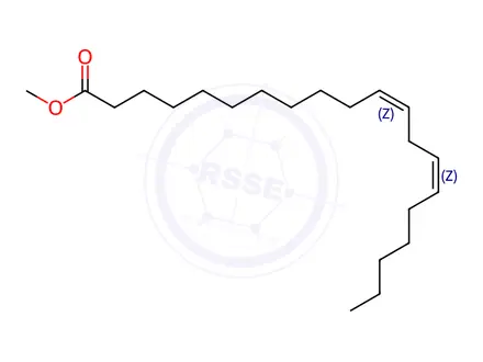 Chemical structure of Methyl eicosadienoate (cis-11,14)(C20:2)