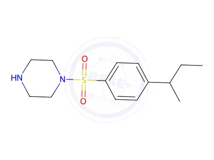 Chemical structure of 1-[(4-sec-Butylphenyl)sulfonyl]piperazine