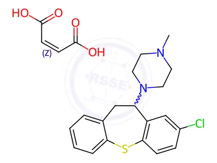 Chemical structure of Octoclothepin Maleate Salt