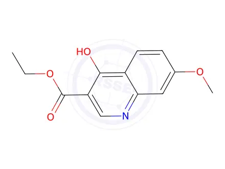 Chemical structure of Ethyl 7-Methoxy-4-Oxo-1,4-Dihydroquinoline-3-Carboxylate