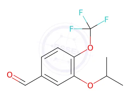 Chemical structure of Benzaldehyde, 3-(1-methylethoxy)-4-(trifluoromethoxy)-