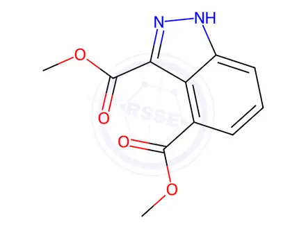 Chemical structure of Indazole-3,4-dicarboxylic Acid Methyl Ester