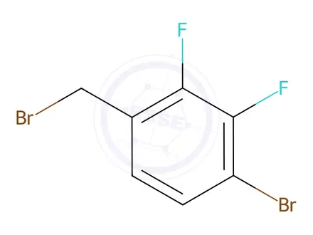Chemical structure of 1-Bromo-4-(bromomethyl)-2,3-difluoro-benzene