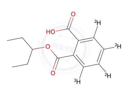 Chemical structure of Phthalic Acid-d4 1-Ethylpropyl Ester