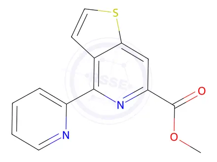 Chemical structure of Methyl 4-(pyridin-2-yl)thieno[3,2-c]pyridine-6-carboxylate