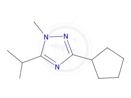 Chemical structure of 1-(3-Cyclopentyl-1-methyl-1h-1,2,4-triazol-5-yl)-N-methylethan-1-amine
