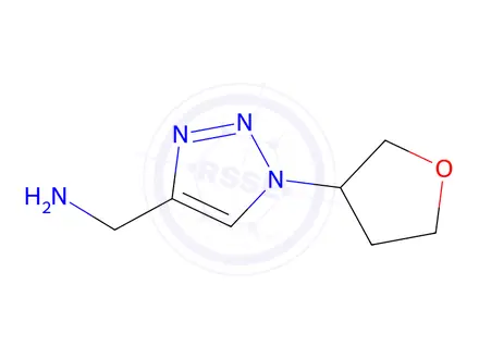 Chemical structure of [1-(oxolan-3-yl)-1h-1,2,3-triazol-4-yl]methanamine