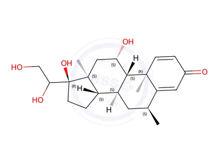Chemical structure of Methylprednisolone Acetate Impurity 12