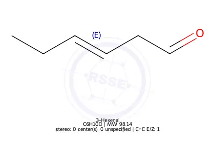 Chemical structure of 3-Hexenal