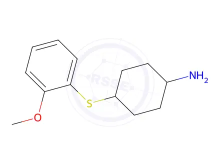 Chemical structure of 4-((2-Methoxyphenyl)thio)cyclohexan-1-amine