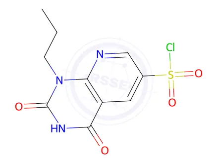 Chemical structure of 2,4-Dioxo-1-propyl-1,2,3,4-tetrahydropyrido[2,3-d]pyrimidine-6-sulfonyl chloride