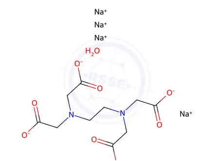 Chemical structure of Ethylenediaminetetraacetic acid tetrasodium salt tetrahydrate