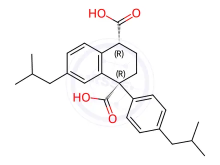 Chemical structure of Ibuprofen EP Impurity G