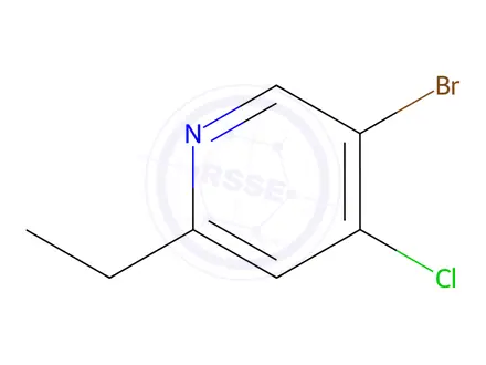 Chemical structure of 5-Bromo-4-chloro-2-ethylpyridine