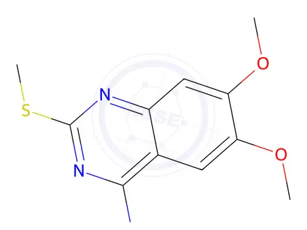 Chemical structure of 6,7-Dimethoxy-2-(methylthio)quinazolin-4-amine