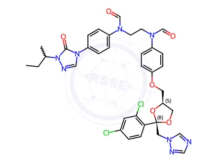 Chemical structure of Itraconazole Impurity 126