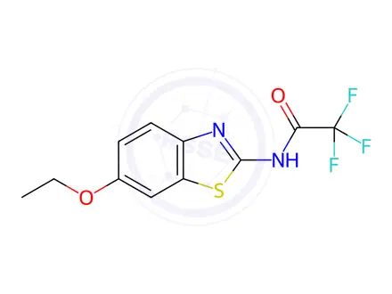 Chemical structure of N-(6-ethoxybenzo[d]thiazol-2-yl)-2,2,2-trifluoroacetamide
