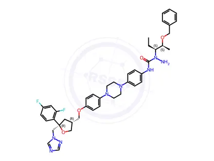 Chemical structure of Posaconazole Impurity 498