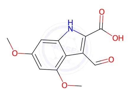 Chemical structure of 3-Formyl-4,6-dimethoxy-1h-indole-2-carboxylic acid
