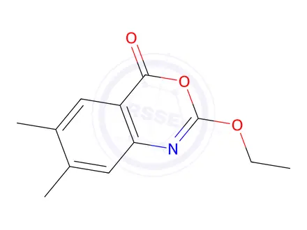 Chemical structure of 4H-3,1-Benzoxazin-4-one,2-ethoxy-6,7-dimethyl-(9CI)