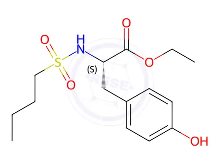 Chemical structure of Ethyl (butylsulfonyl)-L-tyrosinate