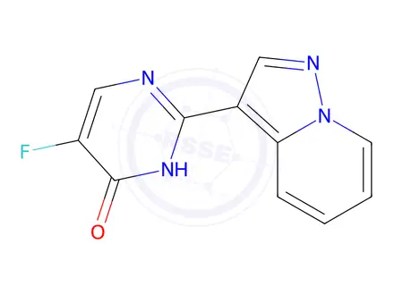 Chemical structure of 5-Fluoro-2-(pyrazolo[1,5-a]pyridin-3-yl)pyrimidin-4-ol