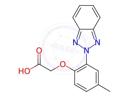 Chemical structure of [2-(2H-1,2,3-Benzotriazol-2-yl)-4-methylphenoxy]-acetic acid