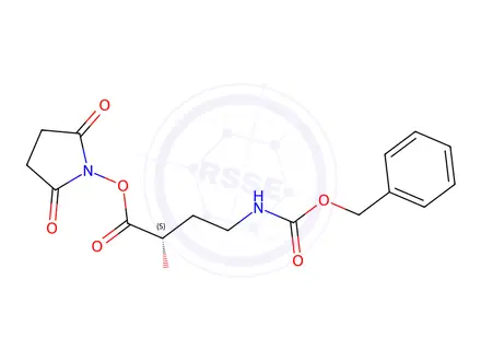 Chemical structure of 2,5-Dioxopyrrolidin-1-yl (S)-4-(((benzyloxy)carbonyl)amino)-2-hydroxybutanoate