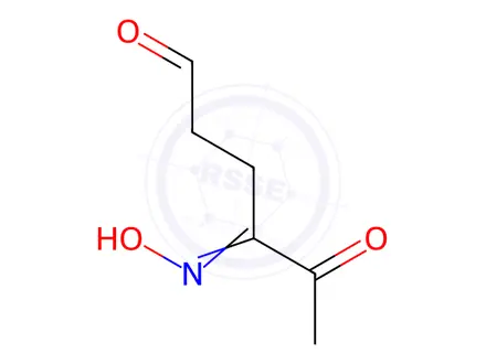 Chemical structure of Hexanal, 4-(hydroxyimino)-5-oxo-(9CI)