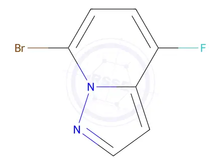 Chemical structure of 7-Bromo-4-fluoropyrazolo[1,5-a]pyridine