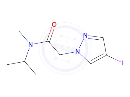 Chemical structure of 2-(4-Iodo-1h-pyrazol-1-yl)-N-isopropyl-N-methylacetamide