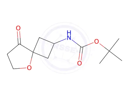 Chemical structure of Tert-butyl (8-oxo-5-oxaspiro[3.4]Octan-2-yl)carbamate