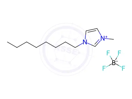 Chemical structure of 1-Methyl-3-octylimidazolium tetrafluoroborate