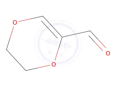 Chemical structure of 5,6-Dihydro-1,4-dioxine-2-carbaldehyde