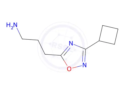 Chemical structure of 3-(3-Cyclobutyl-1,2,4-oxadiazol-5-yl)propan-1-amine