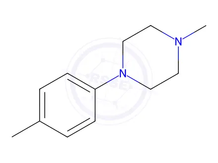 Chemical structure of Piperazine, 1-methyl-4-(4-methylphenyl)-(9CI)