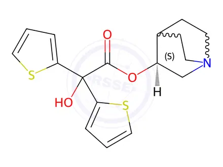Chemical structure of Tiotropium Bromide Impurity 55