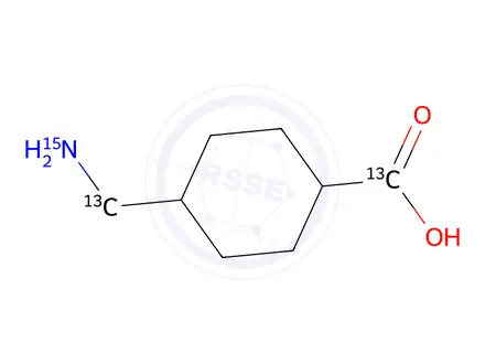 Chemical structure of Tranexamic Acid Impurity 2-13C2(Tranexamic Acid EP Impurity B-13C2)