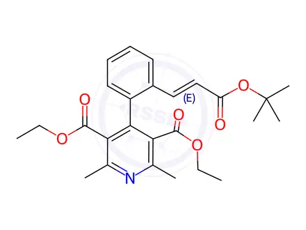 Chemical structure of Lacidipine BP Impurity B