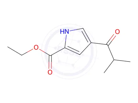 Chemical structure of ethyl 4-(2-methylpropanoyl)-1H-pyrrole-2-carboxylate