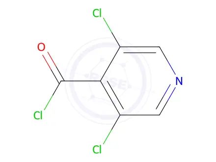 Chemical structure of 3,5-Dichloroisonicotinoyl chloride