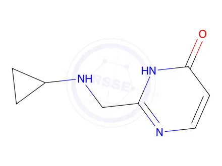 Chemical structure of 2-((Cyclopropylamino)methyl)pyrimidin-4(3h)-one