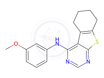Chemical structure of N-(3-Methoxyphenyl)-5,6,7,8-tetrahydrobenzo[4,5]thieno[2,3-d]pyrimidin-4-amine