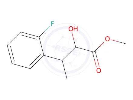 Chemical structure of methyl 3-(2-fluorophenyl)-2-hydroxybutanoate
