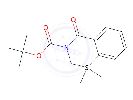 Chemical structure of tert-Butyl 1,1-dimethyl-4-oxo-1,2-dihydrobenzo[d][1,3]azasiline-3(4H)-carboxylate
